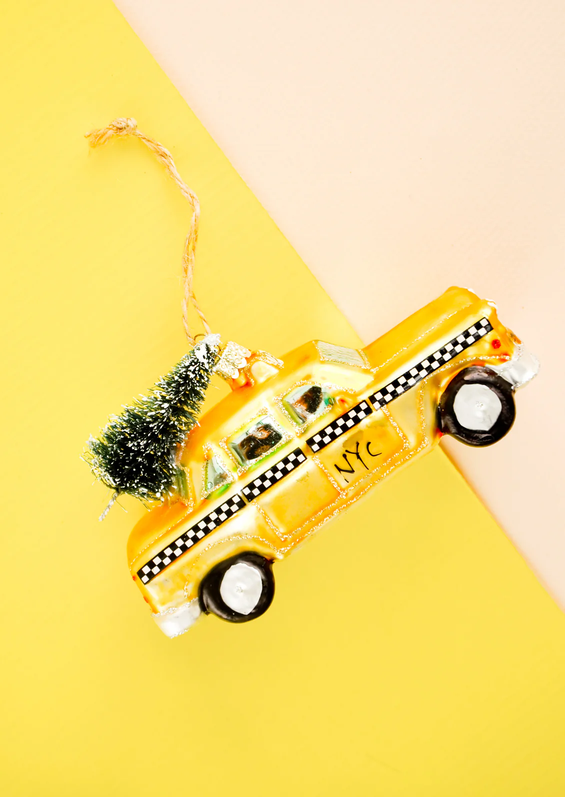 Christmas Taxi Ornament