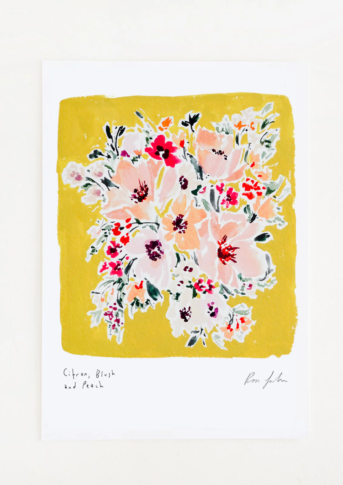 Citron, Blush & Peach Print