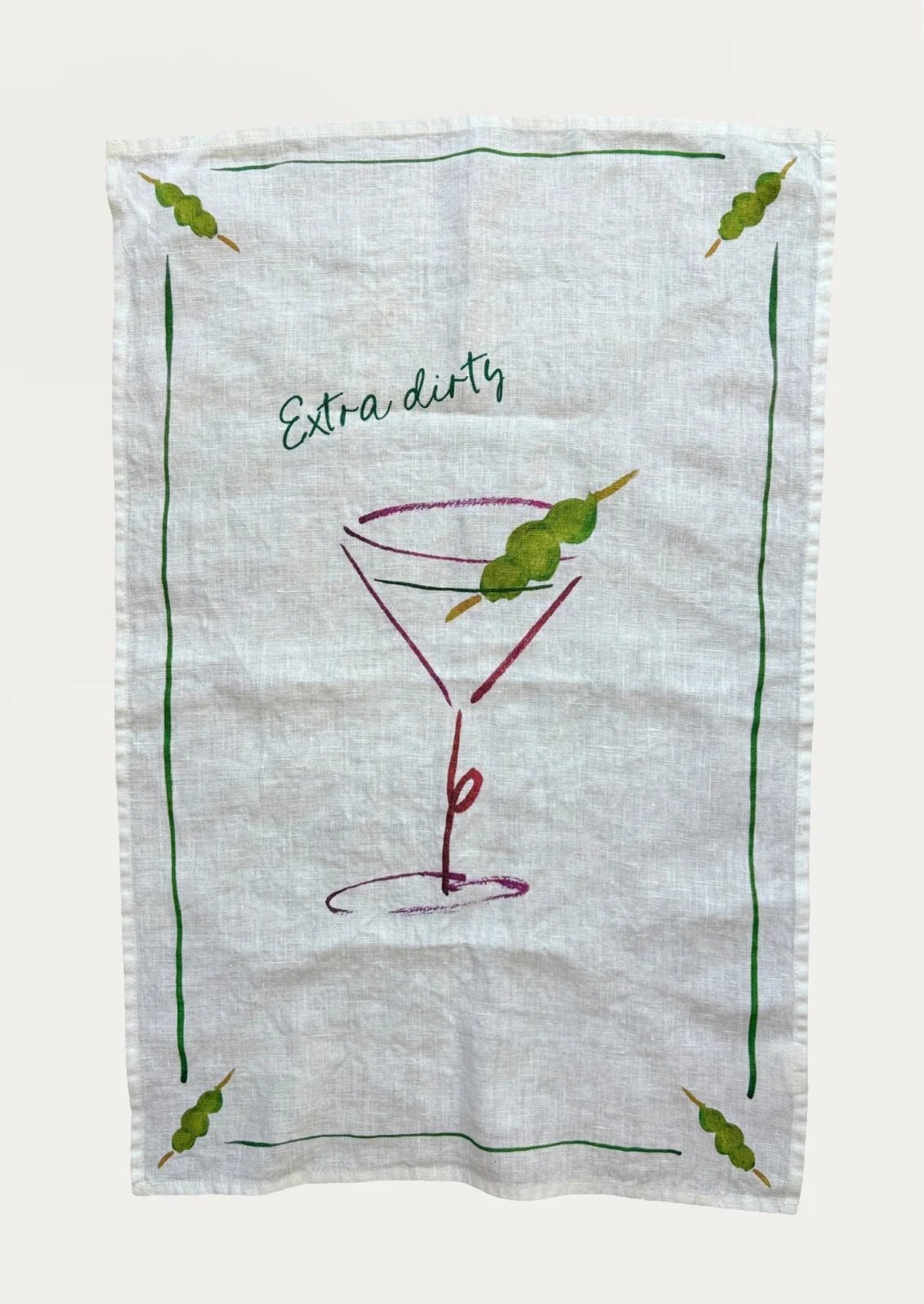 Cocktail Hour Linen Tea Towel - Image 7