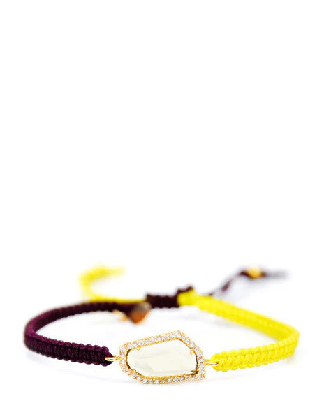 Color Cord Gem Bracelet