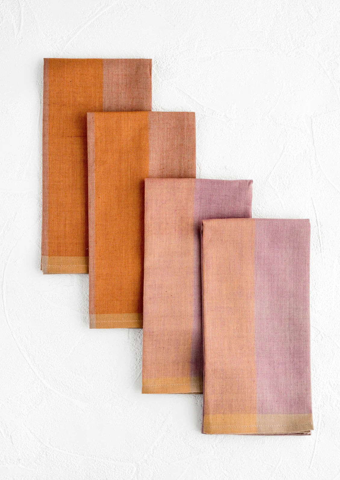 Colorblock Cotton Napkin Set - Image 2