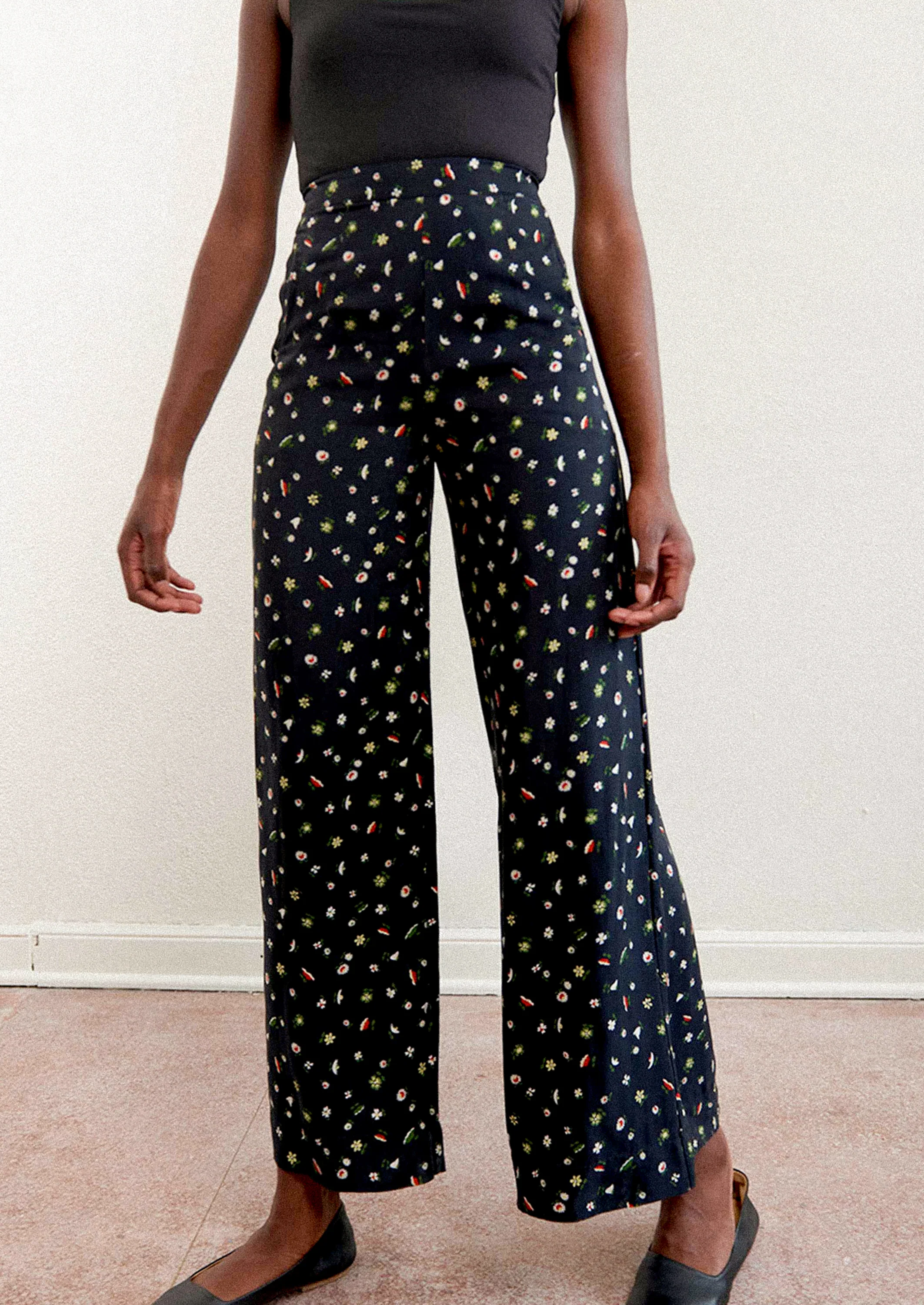 Cook Trouser in Botanical Cupro