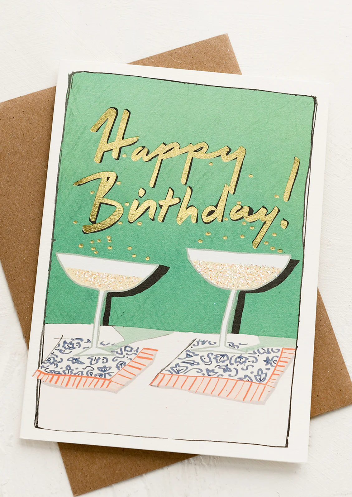 Coupe Glasses Birthday Card