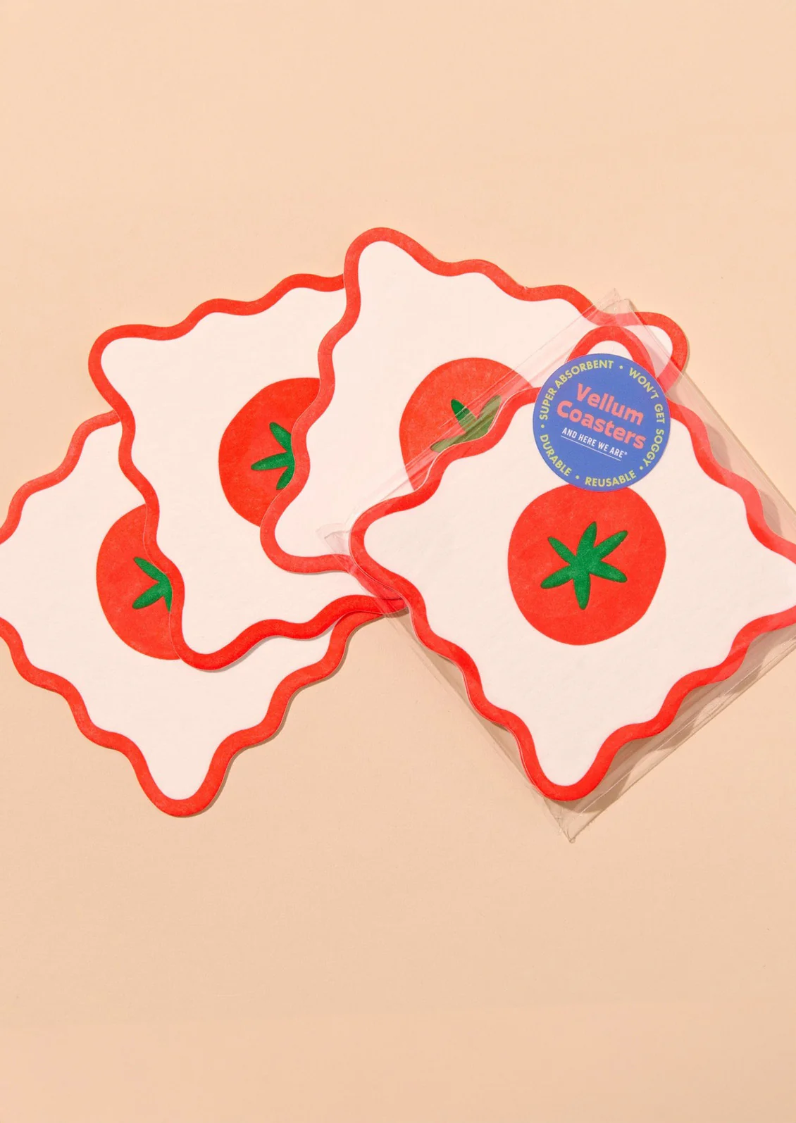 Crudité Letterpress Coaster Set - Image 2
