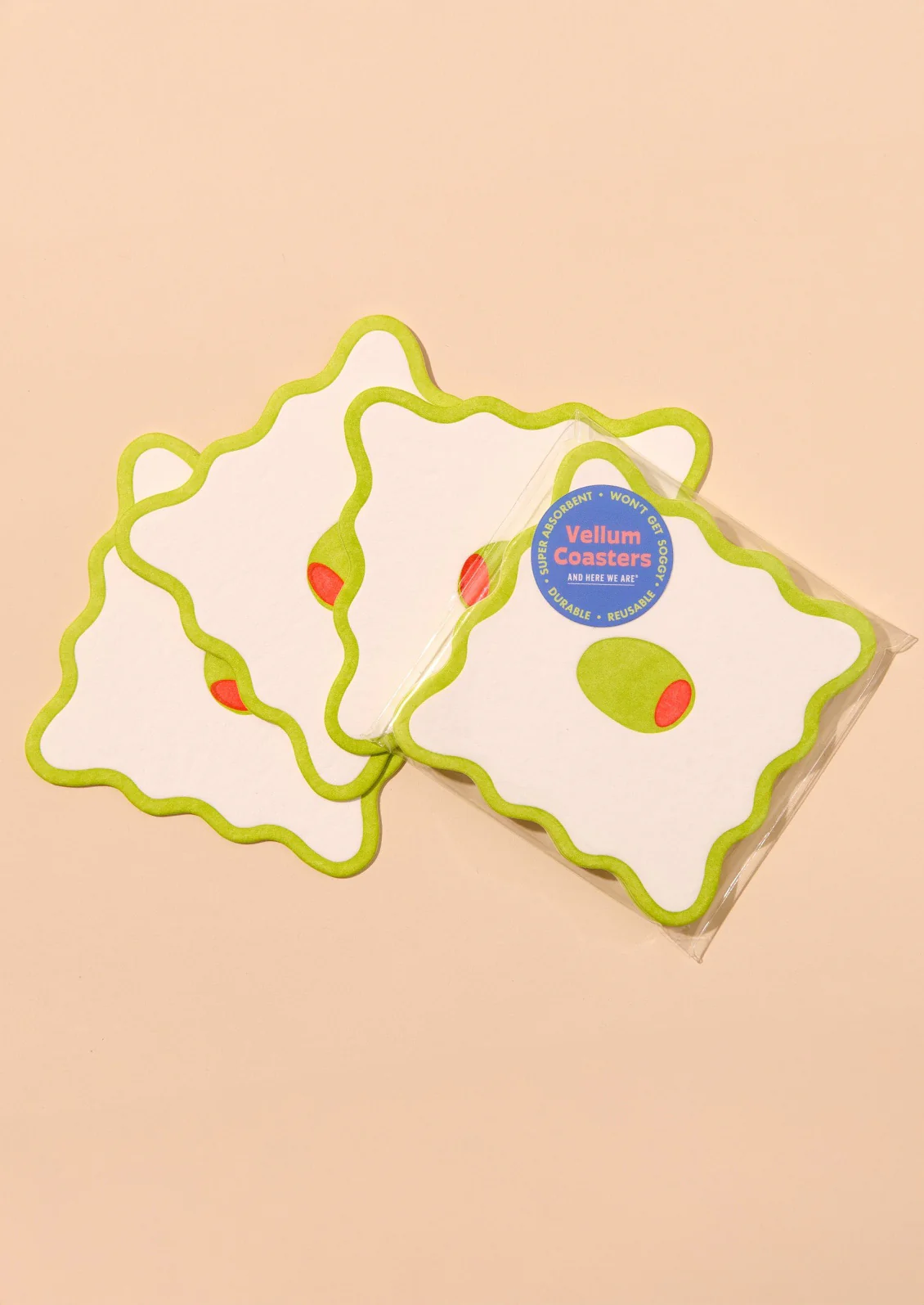 Crudité Letterpress Coaster Set - Image 3