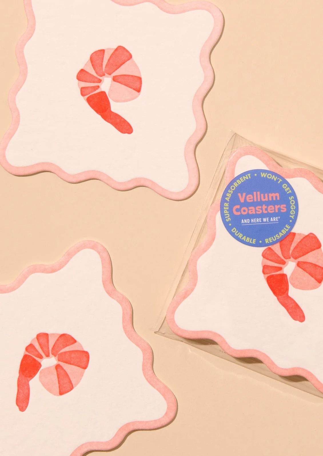Crudité Letterpress Coaster Set - Image 5