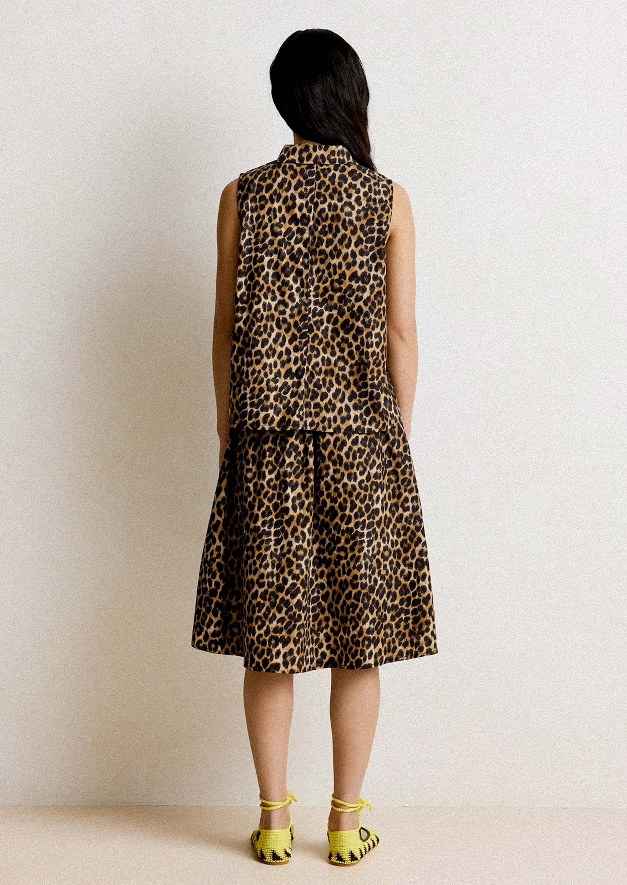 Daisy Leopard Slip Skirt - Image 3