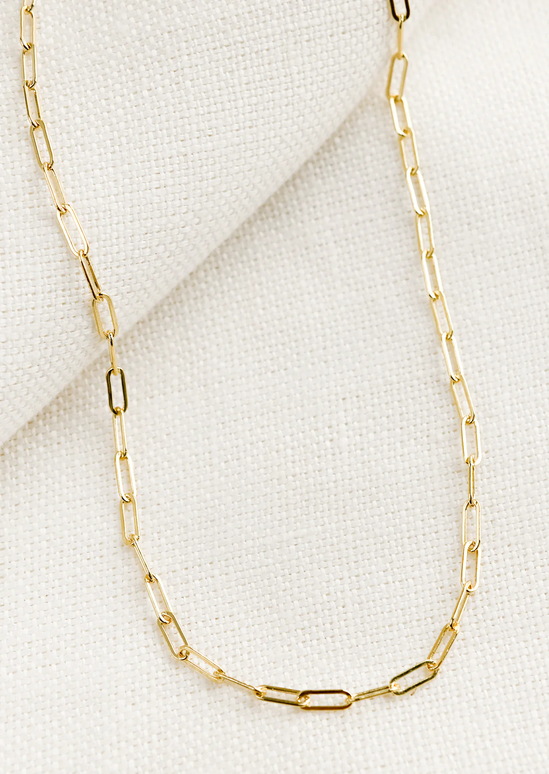 Delicate Paper Clip Necklace