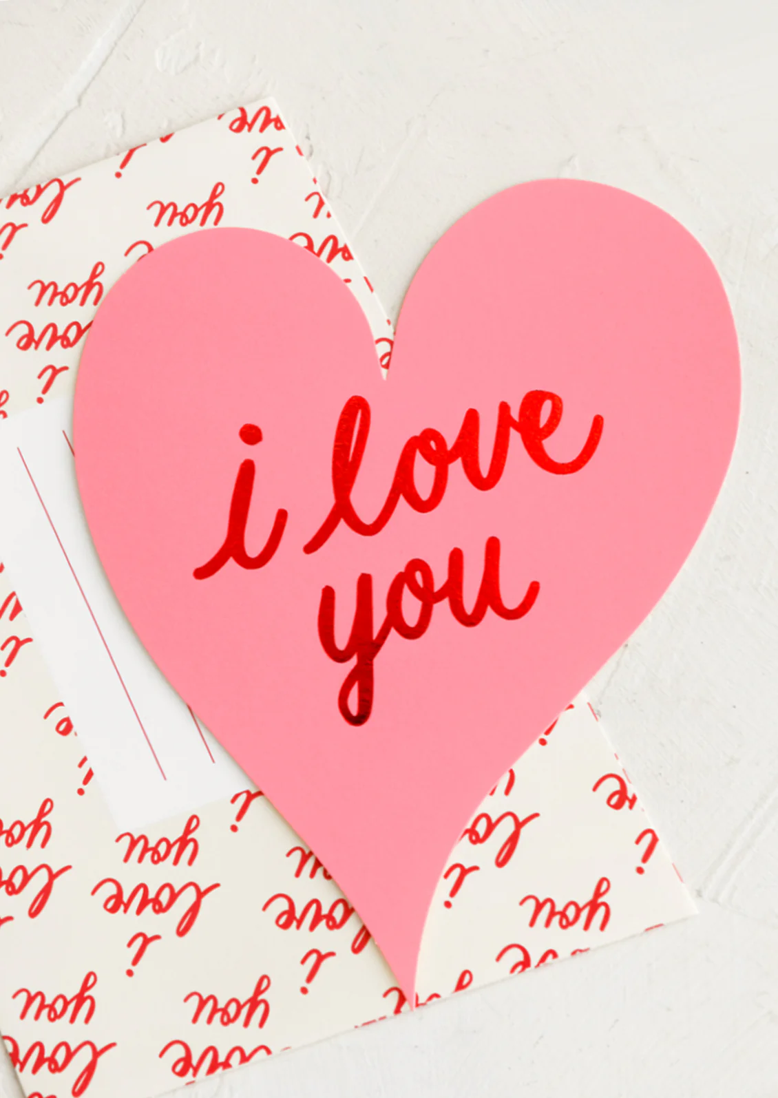 Diecut I Love You Card