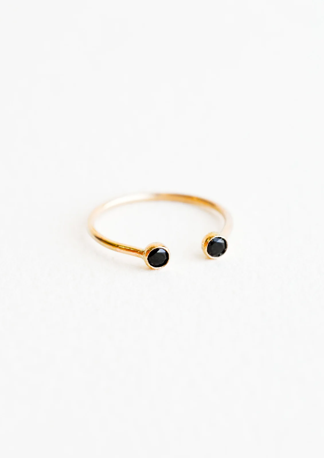 Double Gemstone Bezel Ring - Image 2