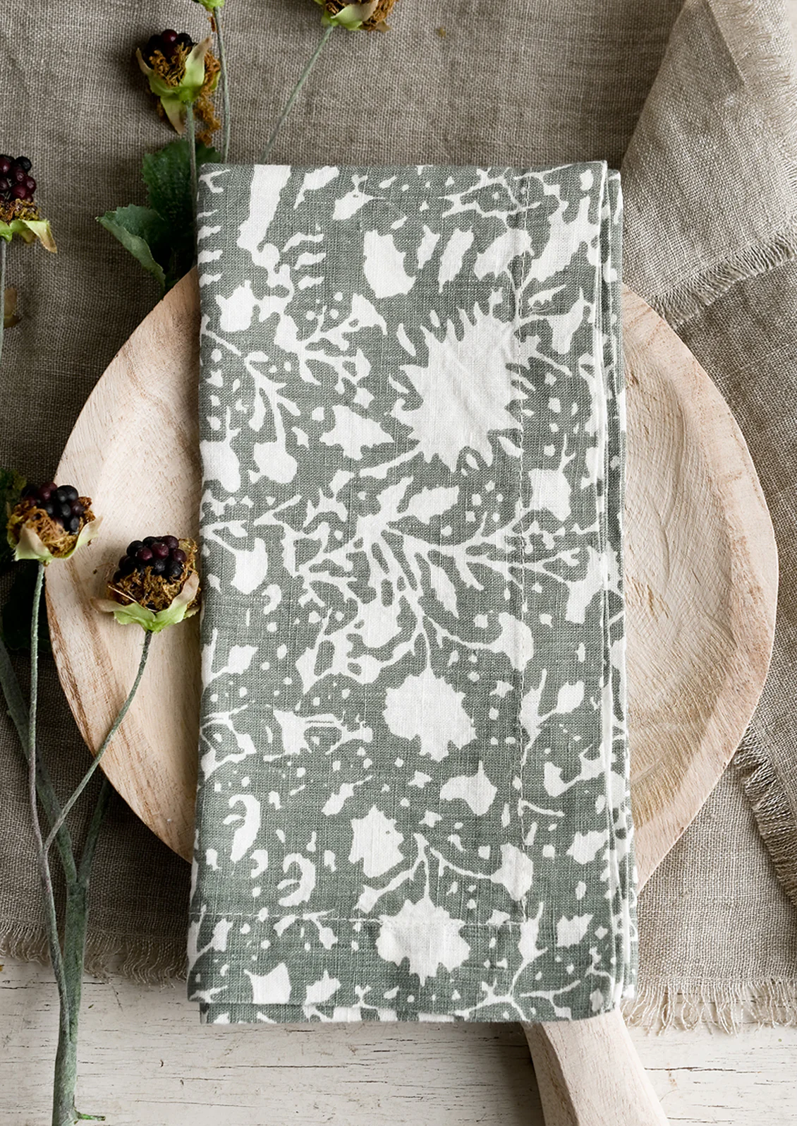 Gardenia Linen Napkin - Image 2