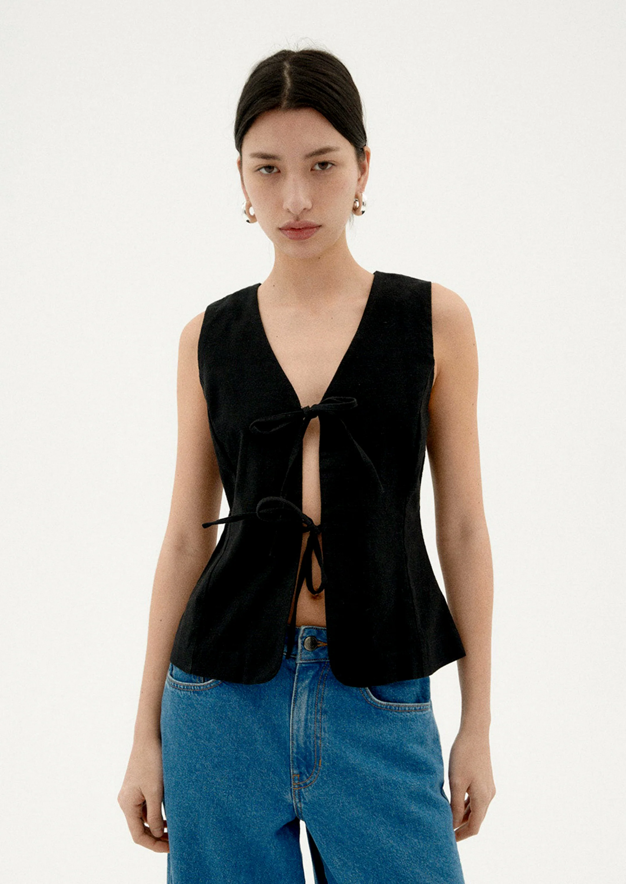 Elise Tie Front Top - Image 2