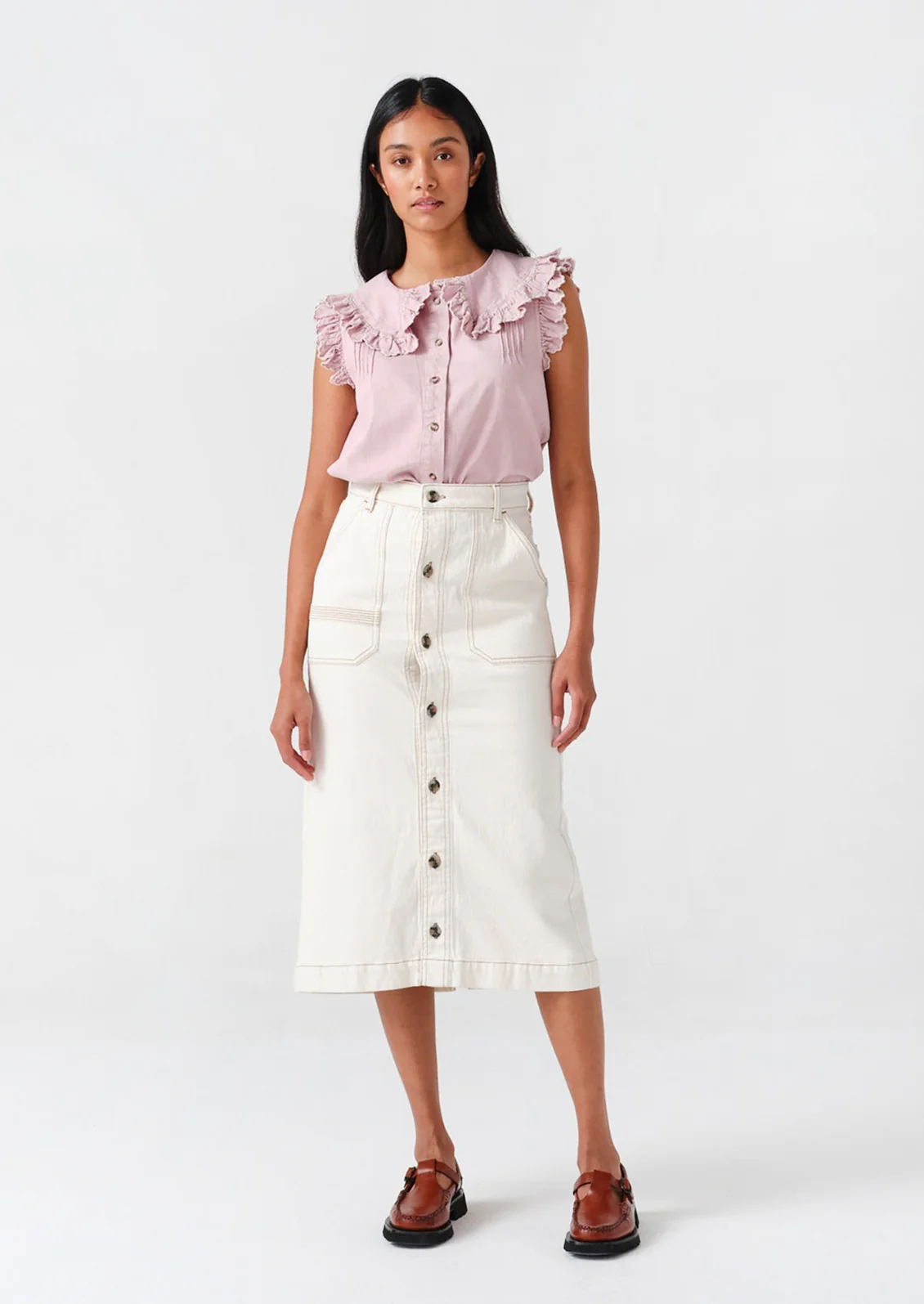 Elodie Utility Midi Skirt - Image 3