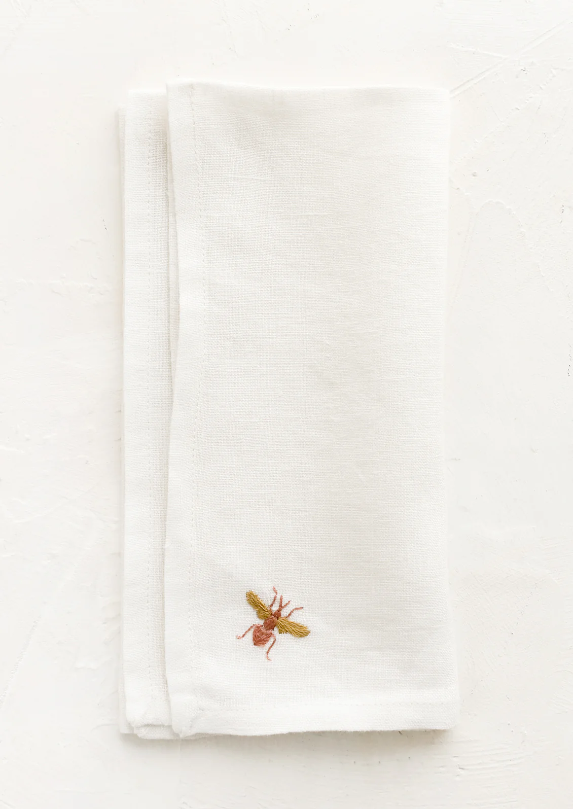 Embroidered Bee Napkin