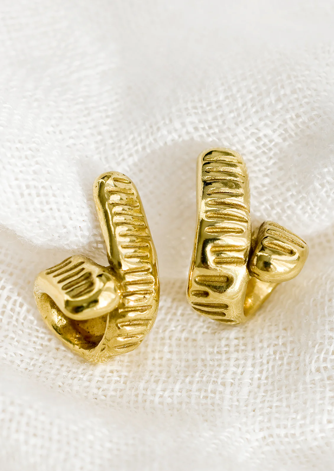 Lost Wax Loop Earrings