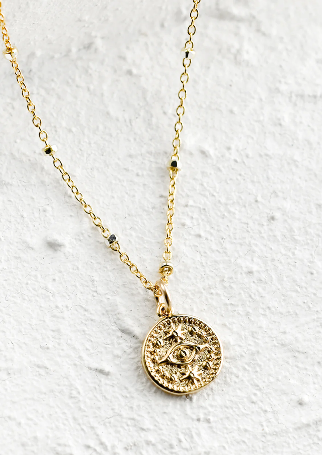 Evil Eye Coin Necklace