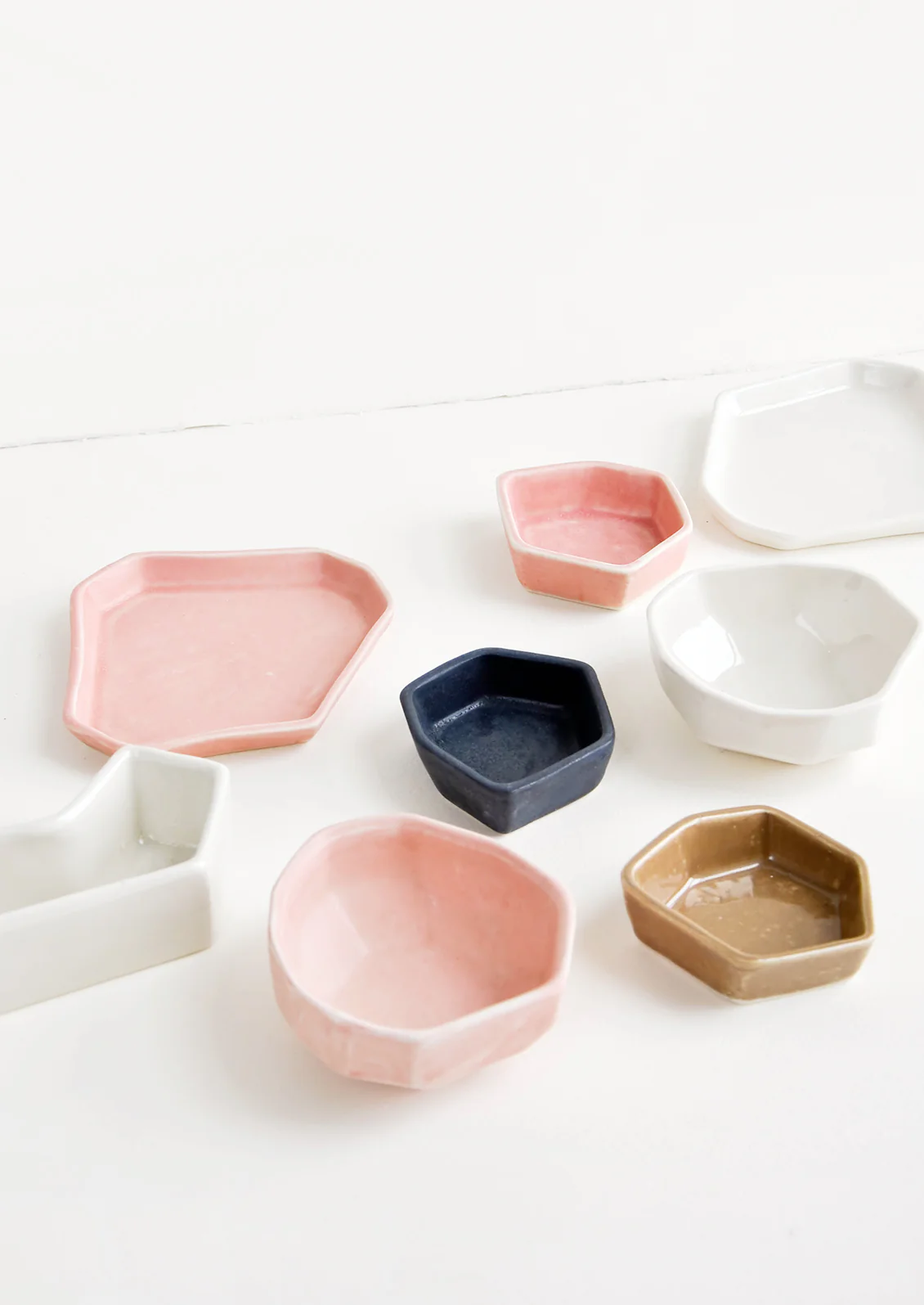 Faceted Mini Ceramic Dish