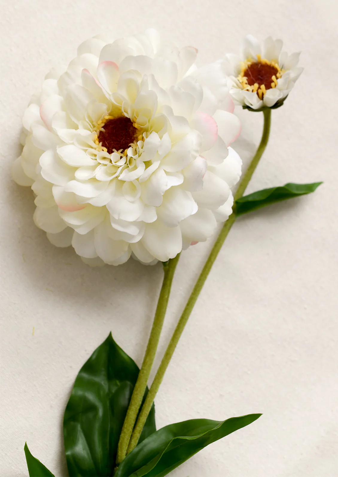 Faux Blooming Zinnia Stem - Image 2