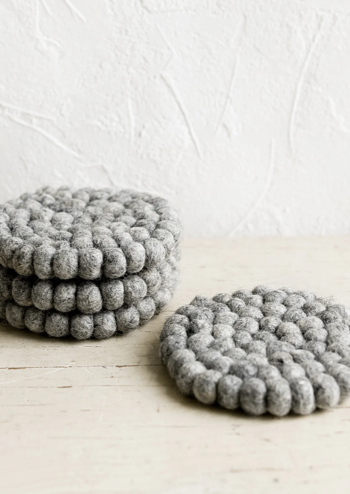 Felted Wool Coaster Set - Image 4