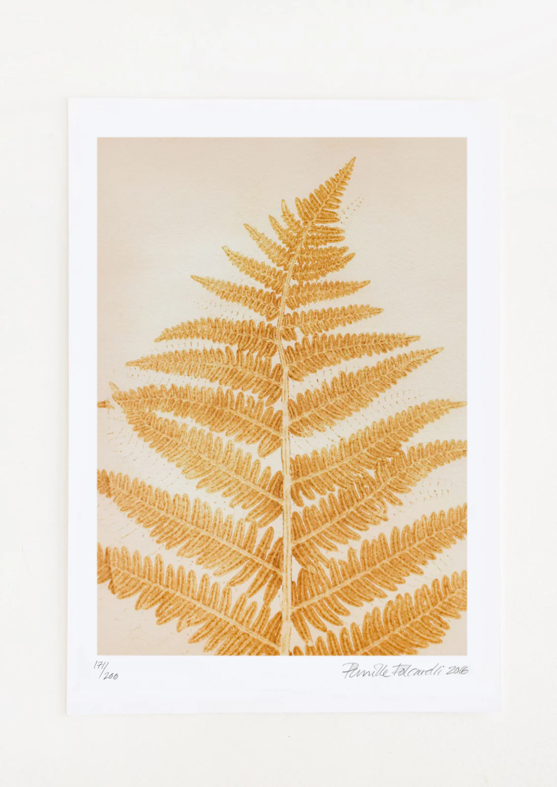 Fern in Mustard Print