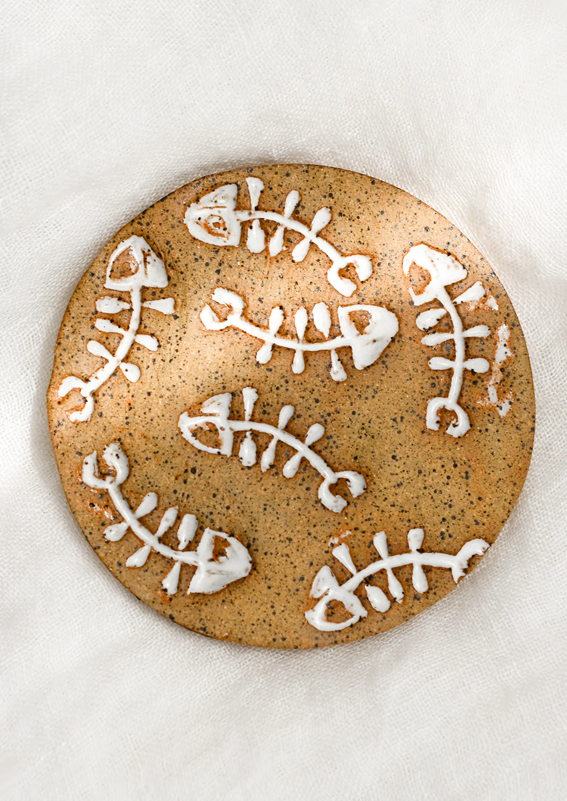 Fishbone Ceramic Coaster