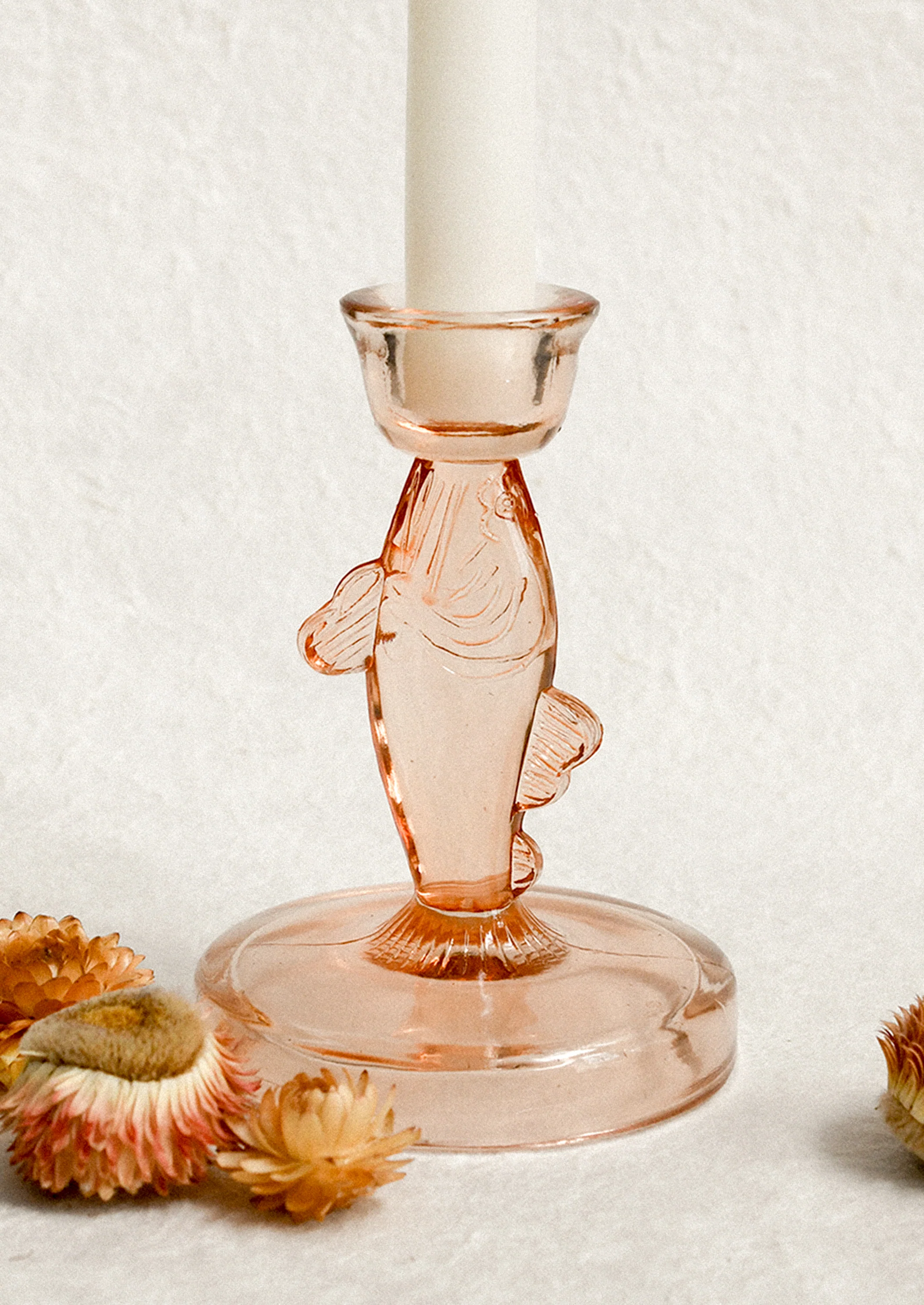 Fishy Glass Taper Holder