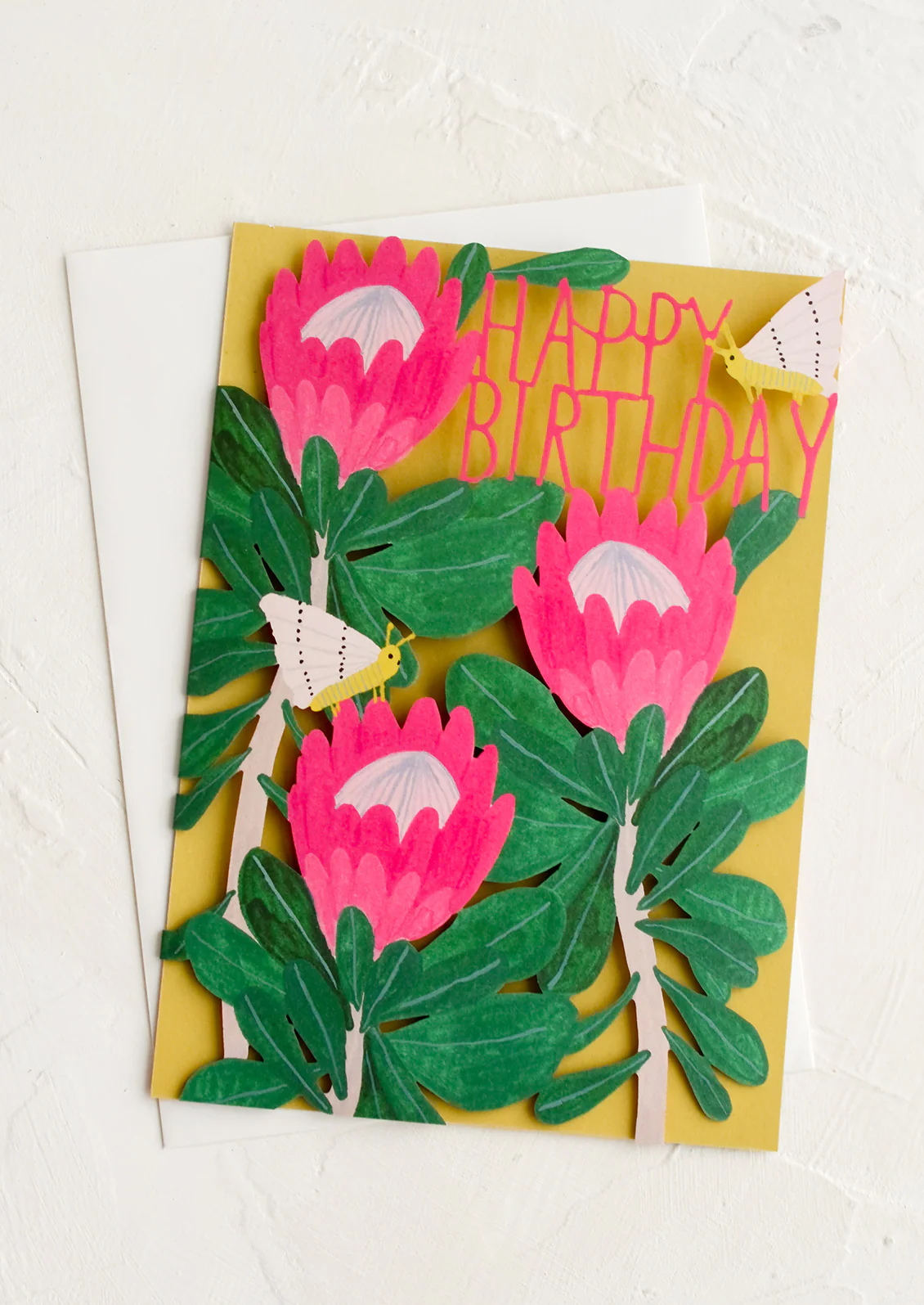 Floral Birthday Lasercut Card