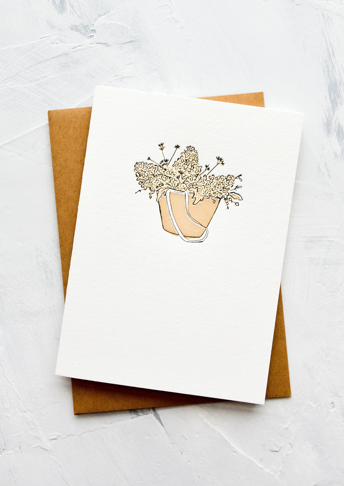 Flower Basket Blank Card