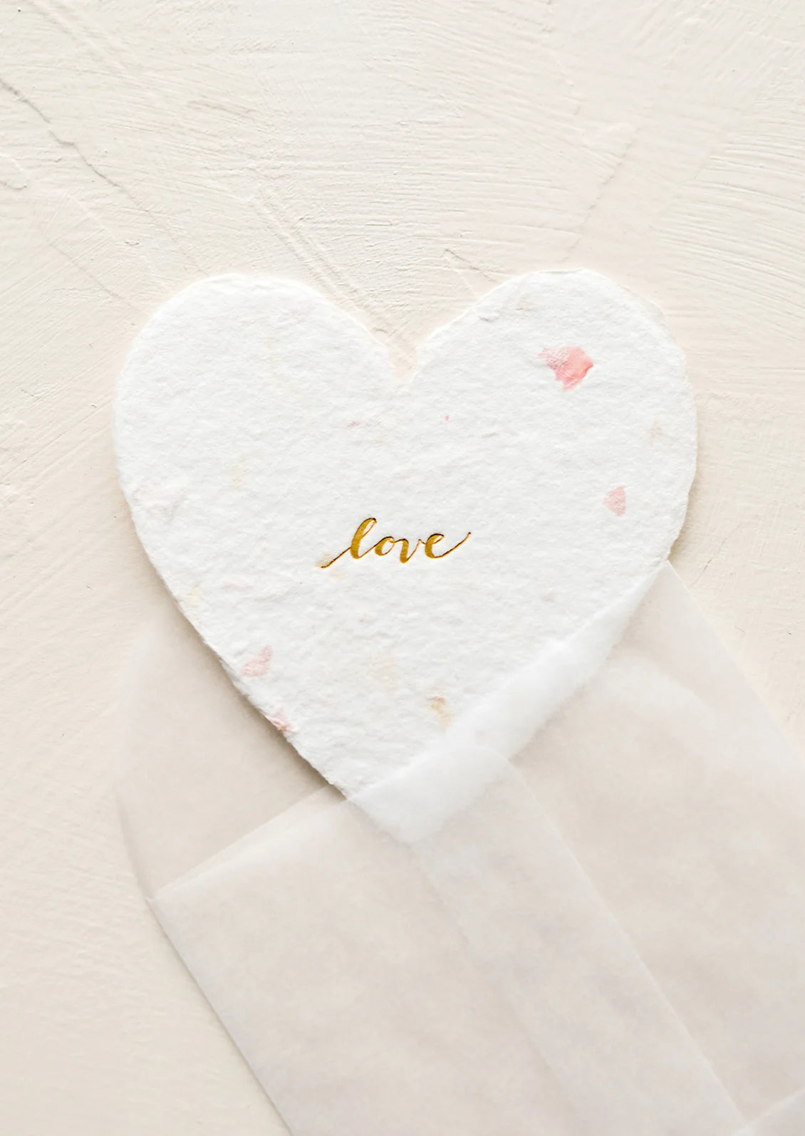 Flower Paper Mini Heart Card