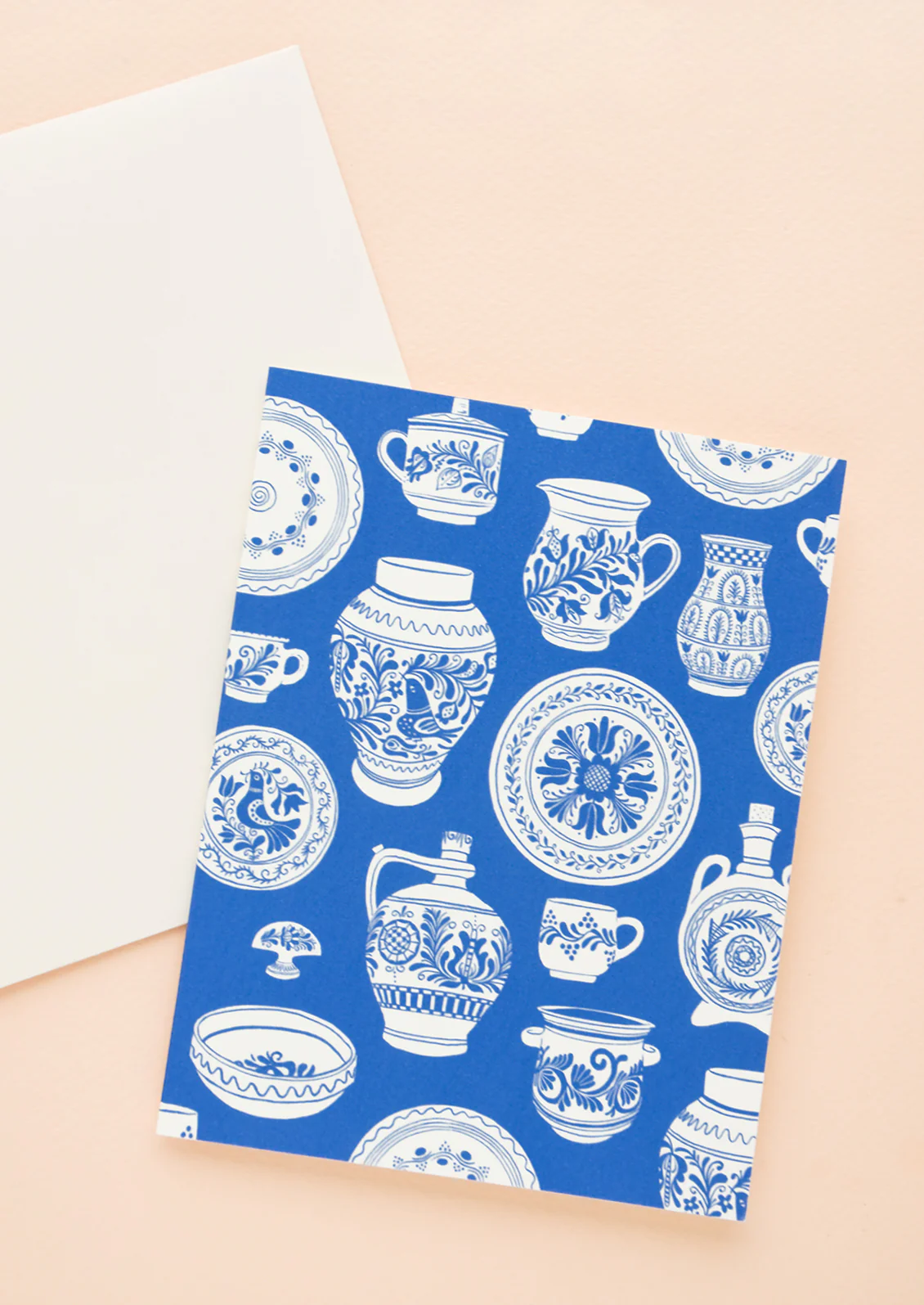 Folk Pottery Blank Card