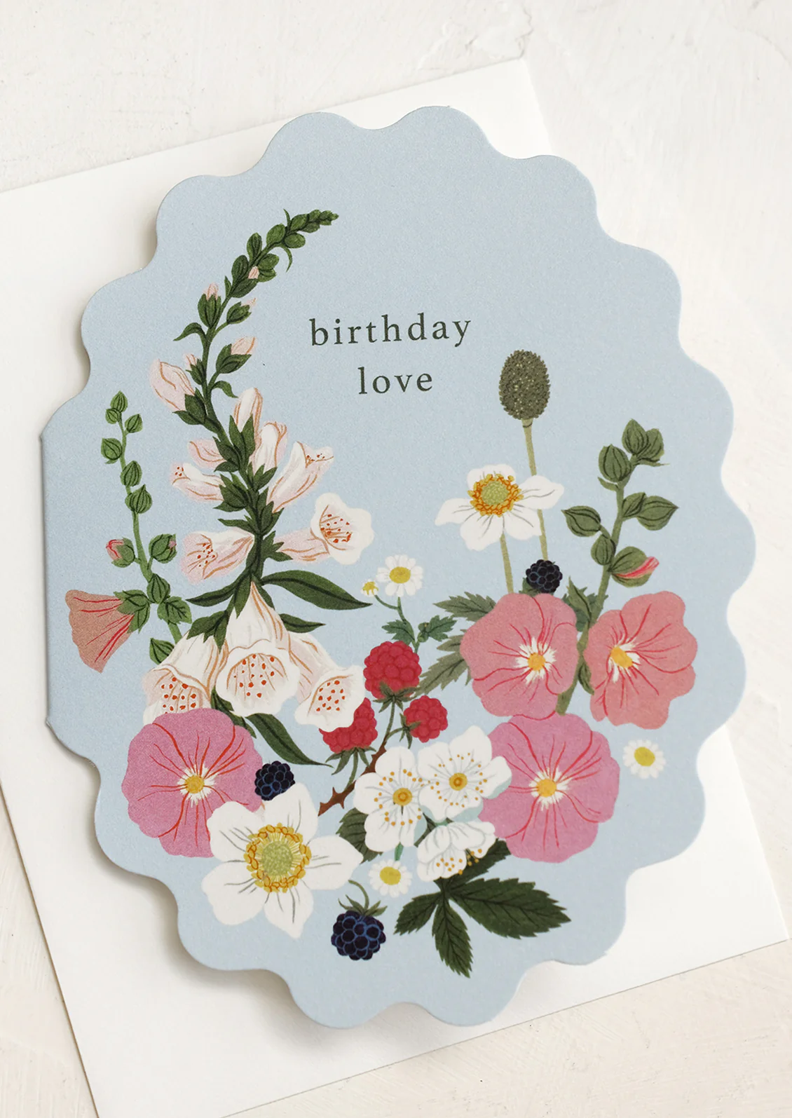 Foxglove Birthday Card