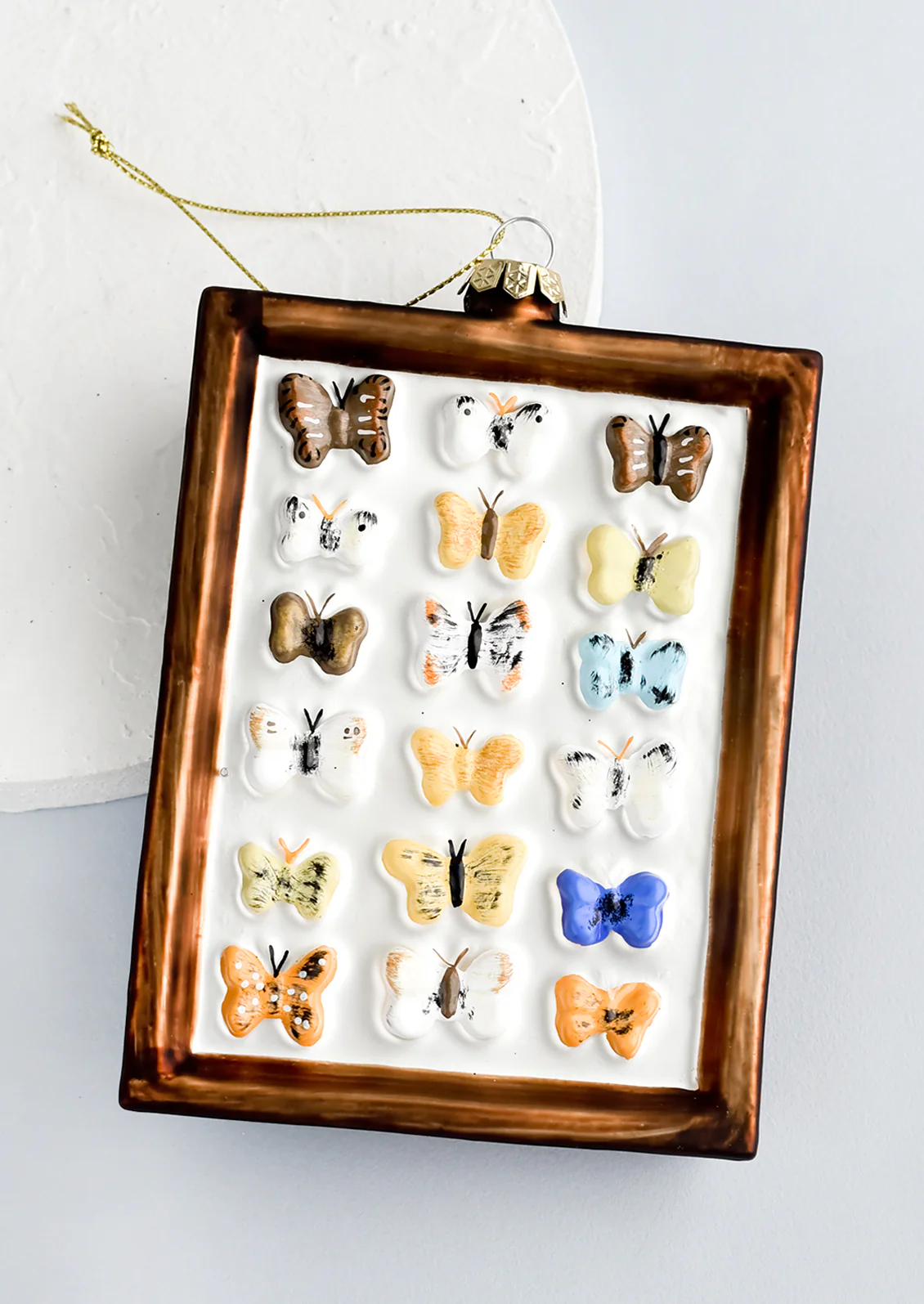 Framed Butterflies Ornament