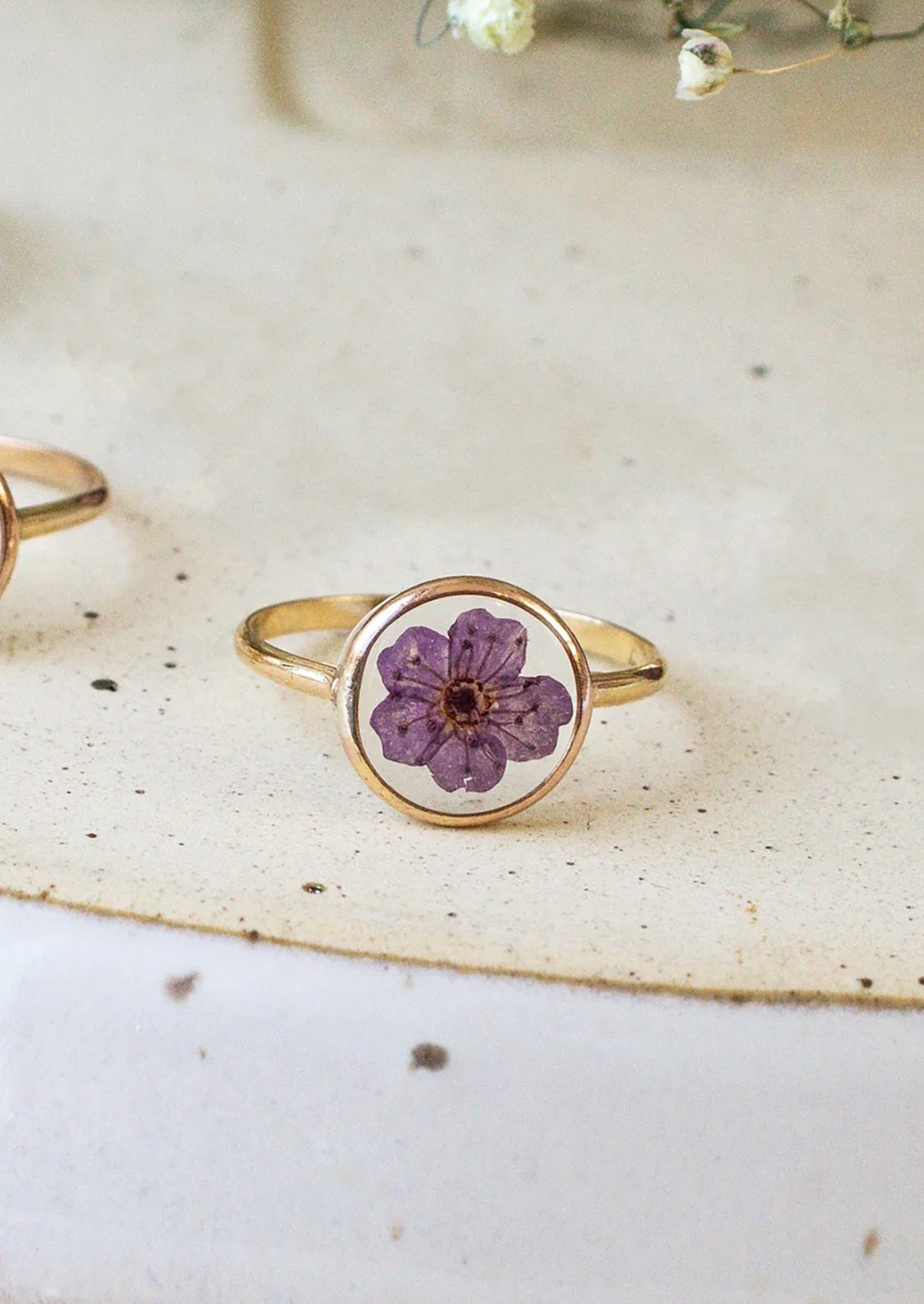 Framed Floral Ring