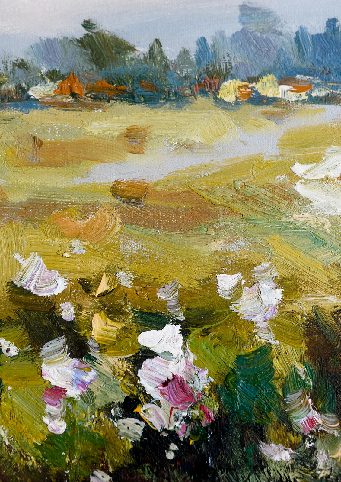 Framed Oil Landscape Painting, Countryside III - Image 2