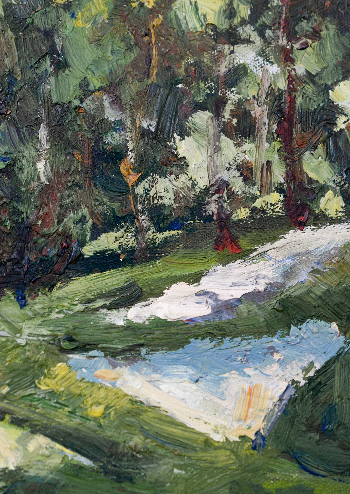 Framed Oil Painting, Spring Hillside III - Image 2