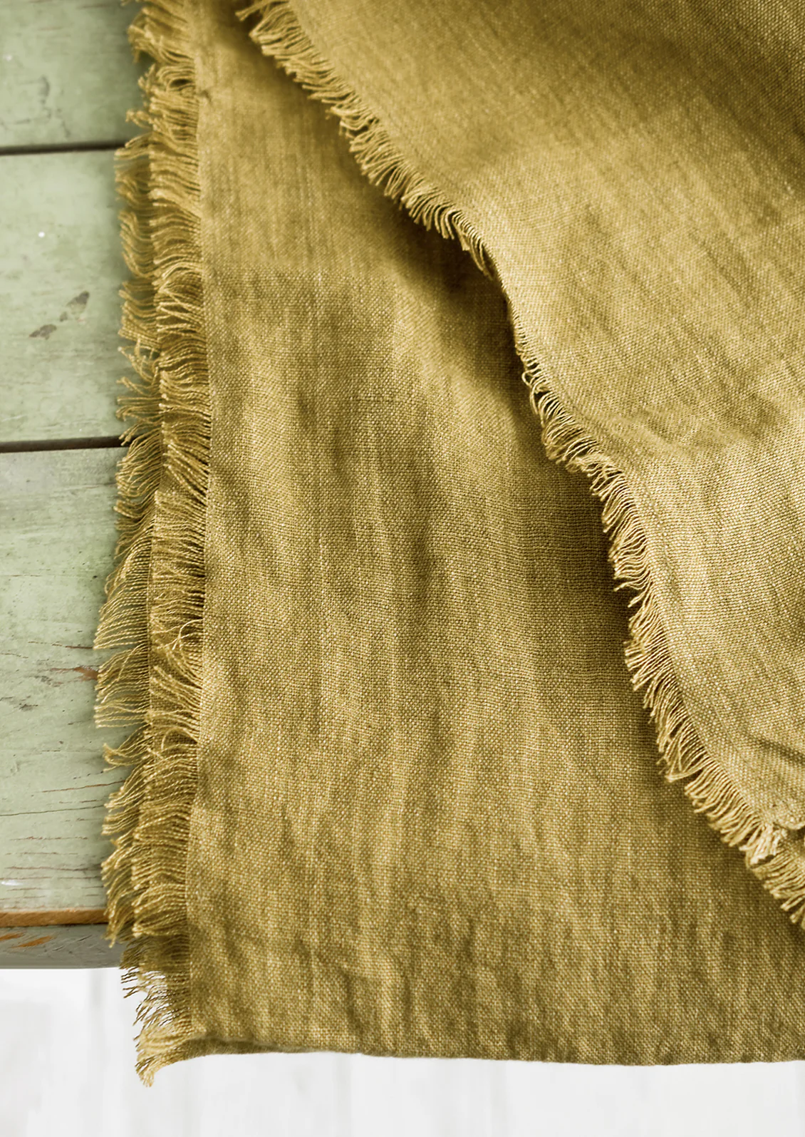 Frayed Edge Linen Table Runner - Image 2