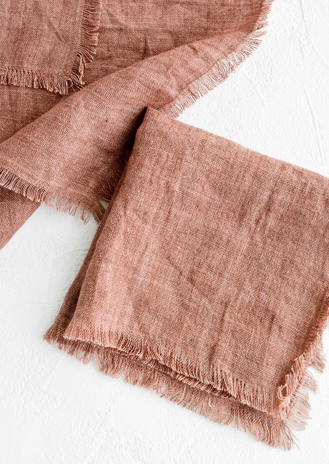 Frayed Linen Cocktail Napkin - Image 5