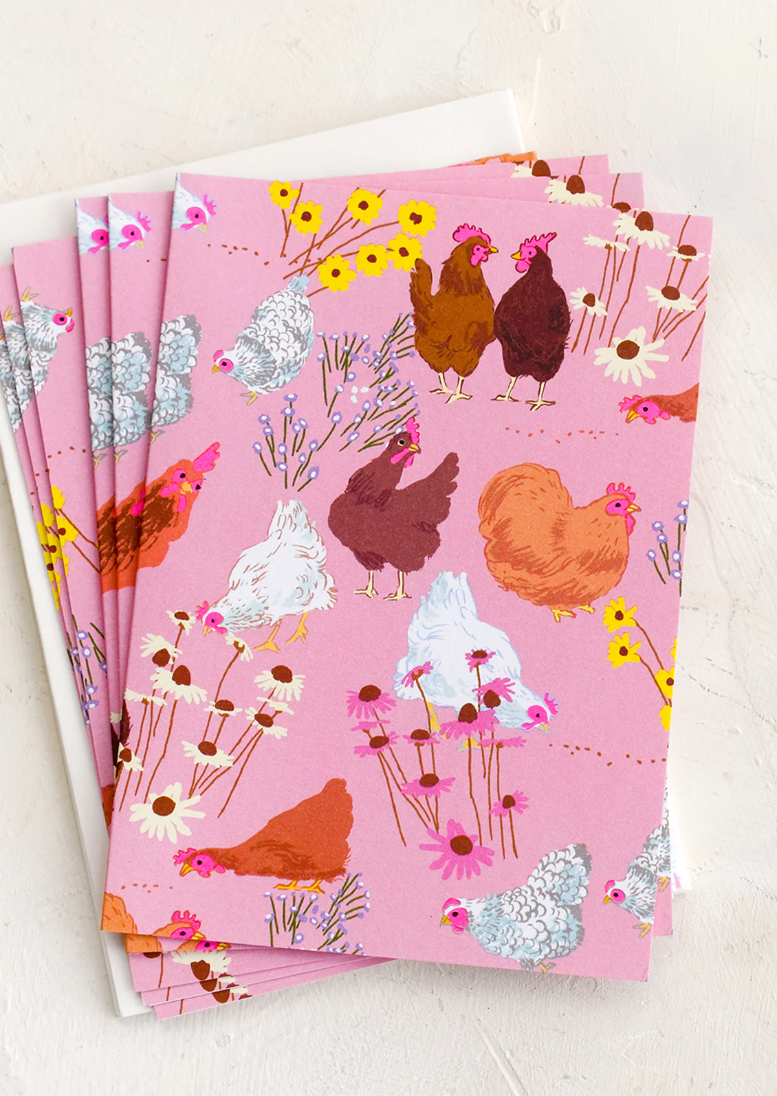 Garden Chickens Card Set