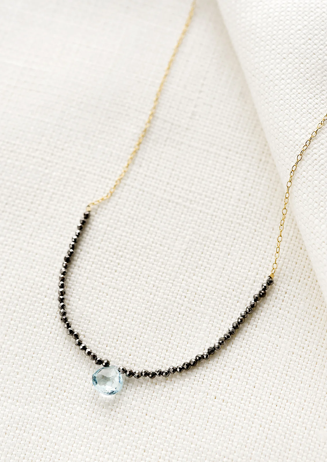 Gemstone Teardrop Necklace - Image 2