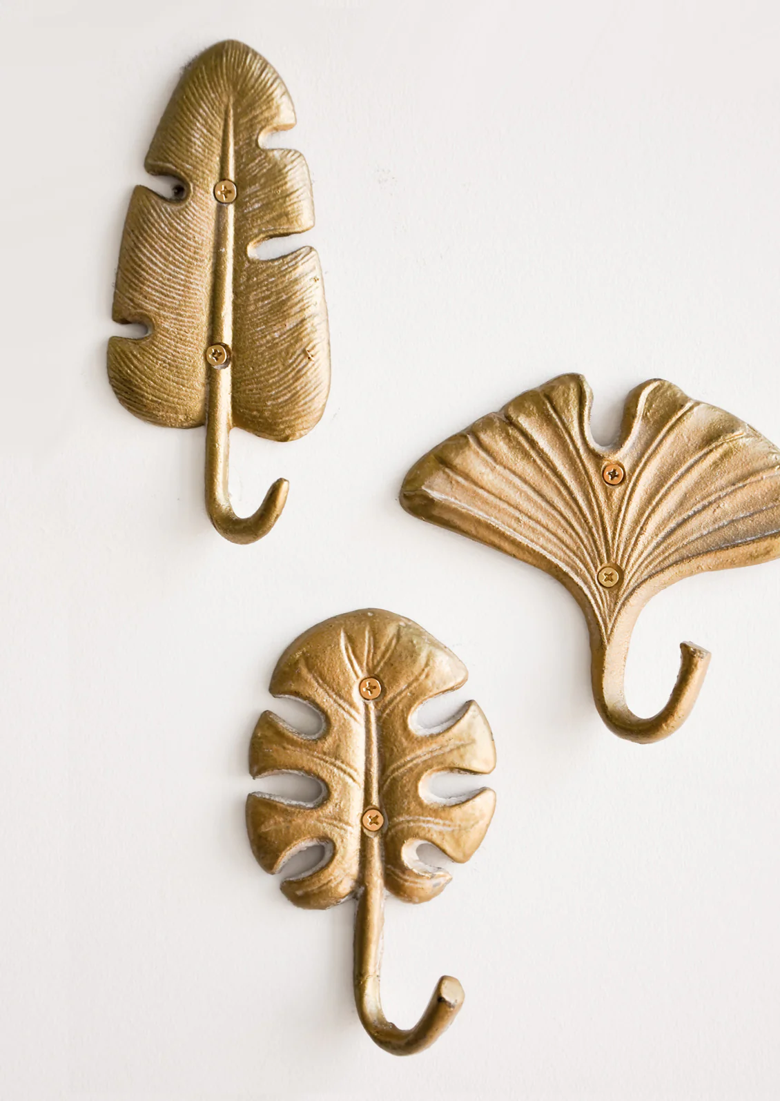 Gilded Leaf Wall Hook