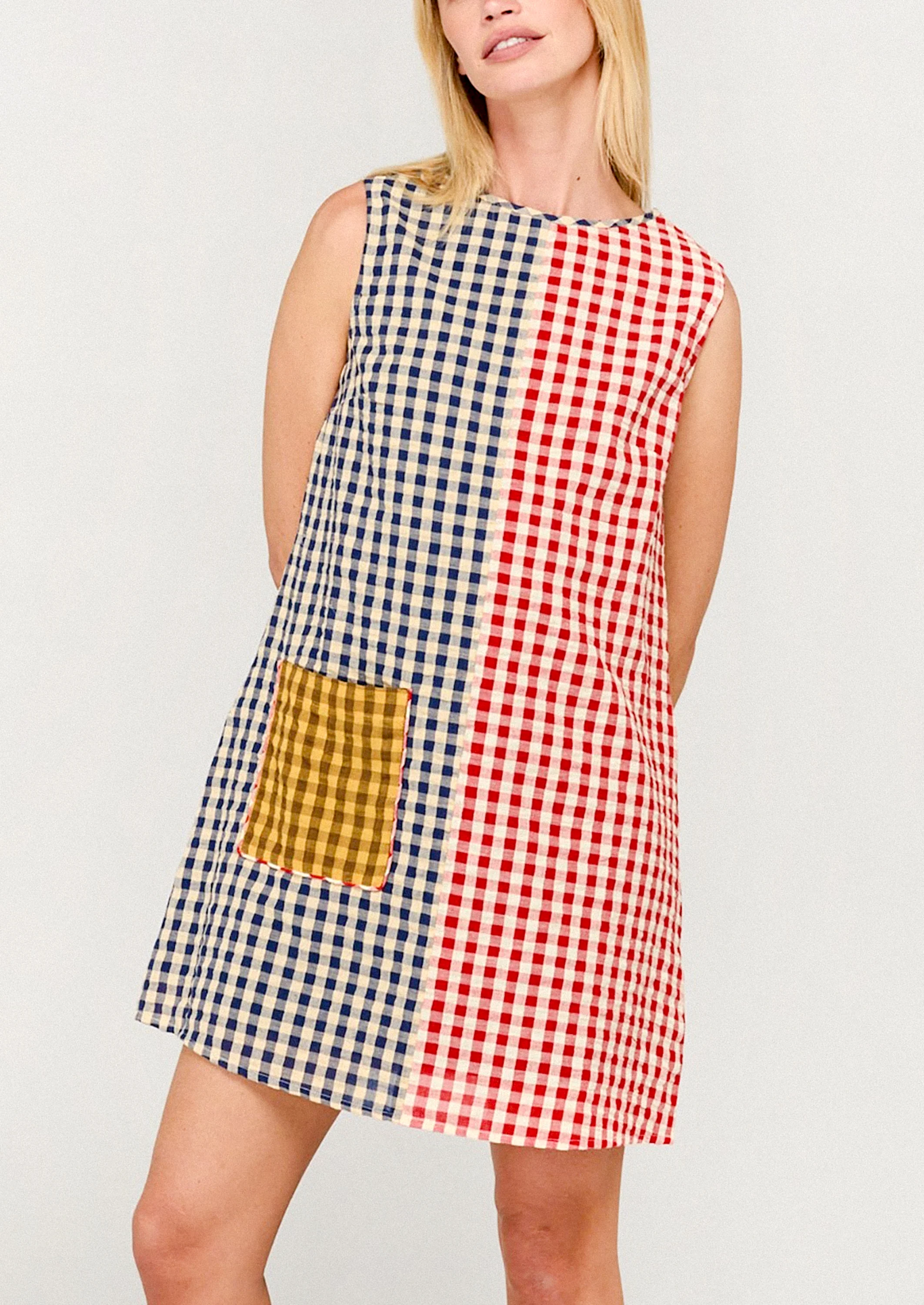 Gillie Gingham Shift Dress