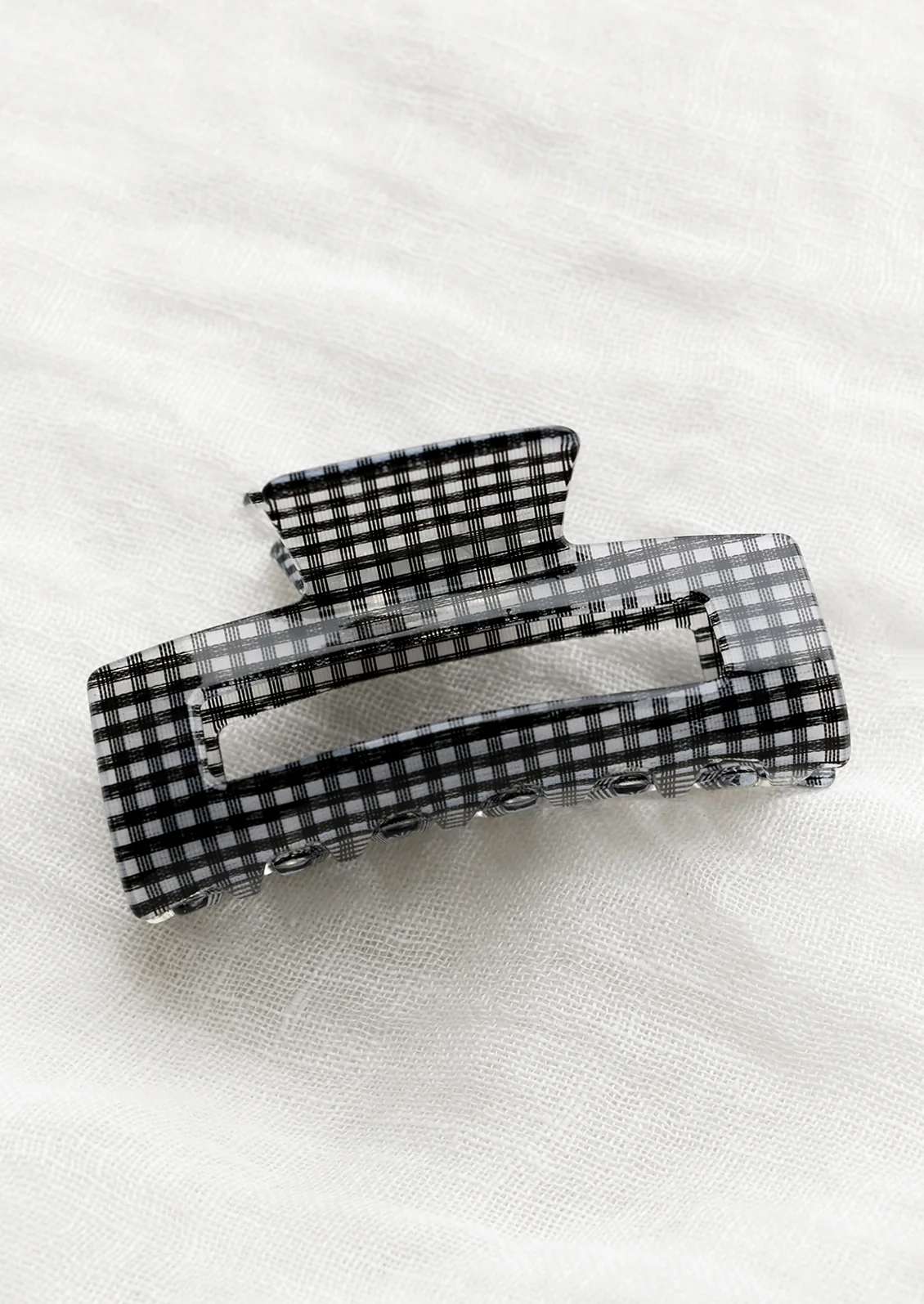 Gingham Hair Claw