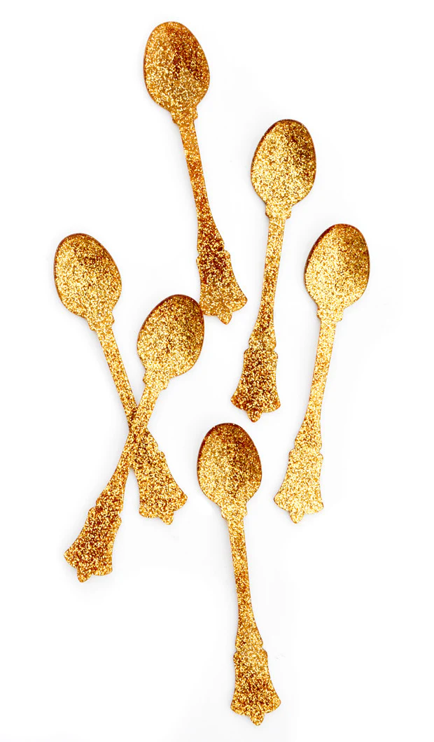 Glitter Teaspoon Set