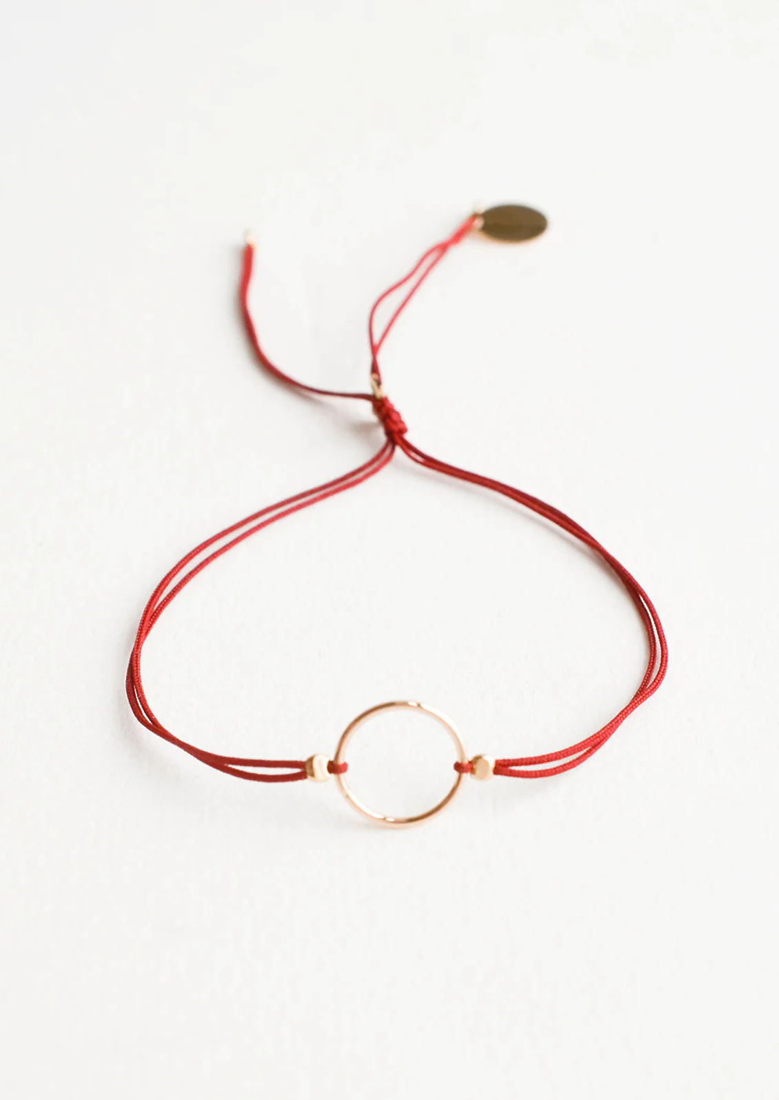 Golden Circle Cord Bracelet - Image 6