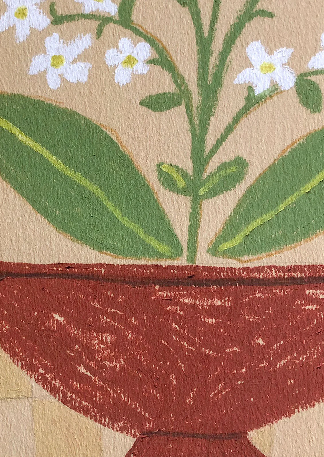 Grow / White Flowers Print - Image 2