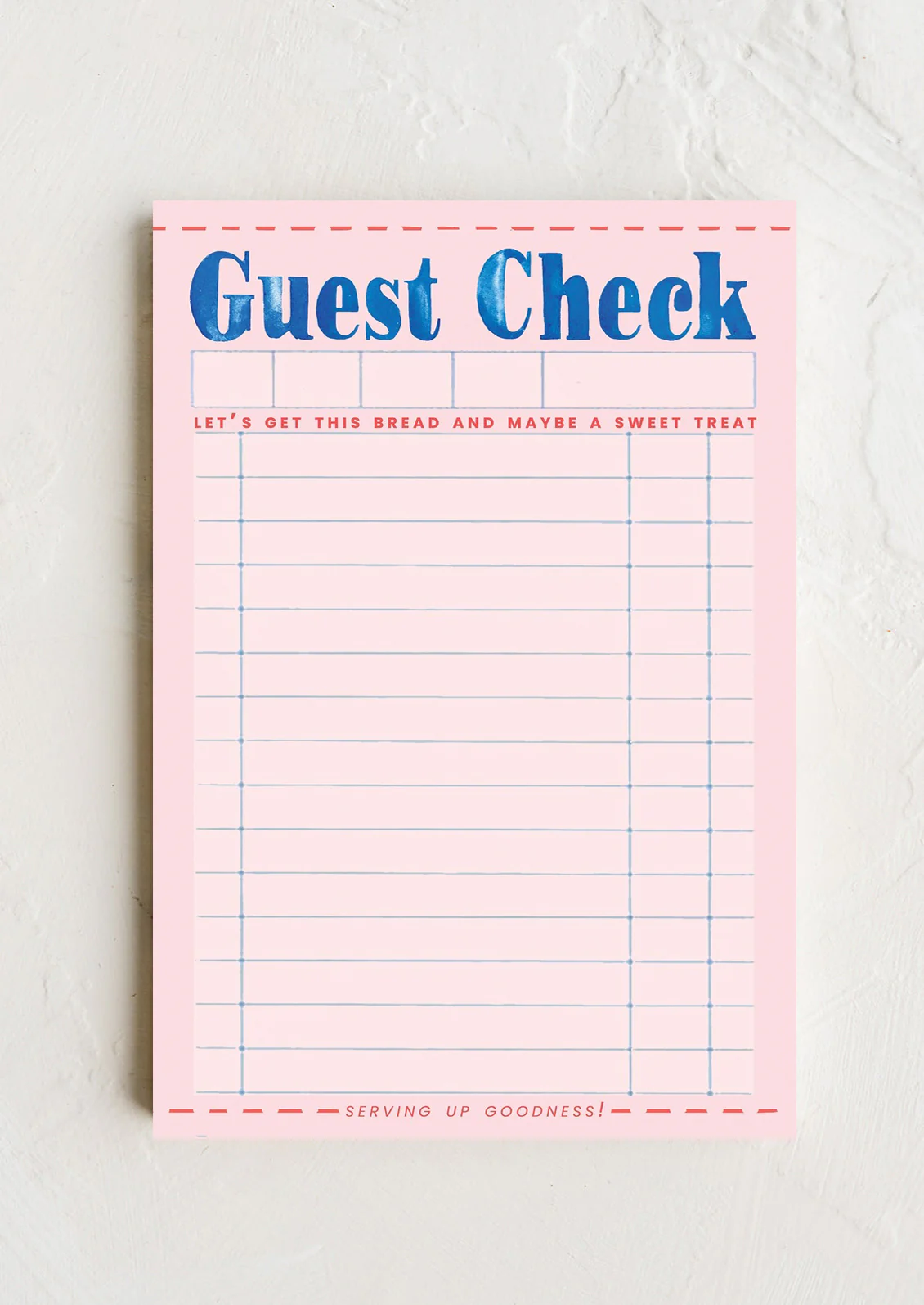 Guest Check Notepad