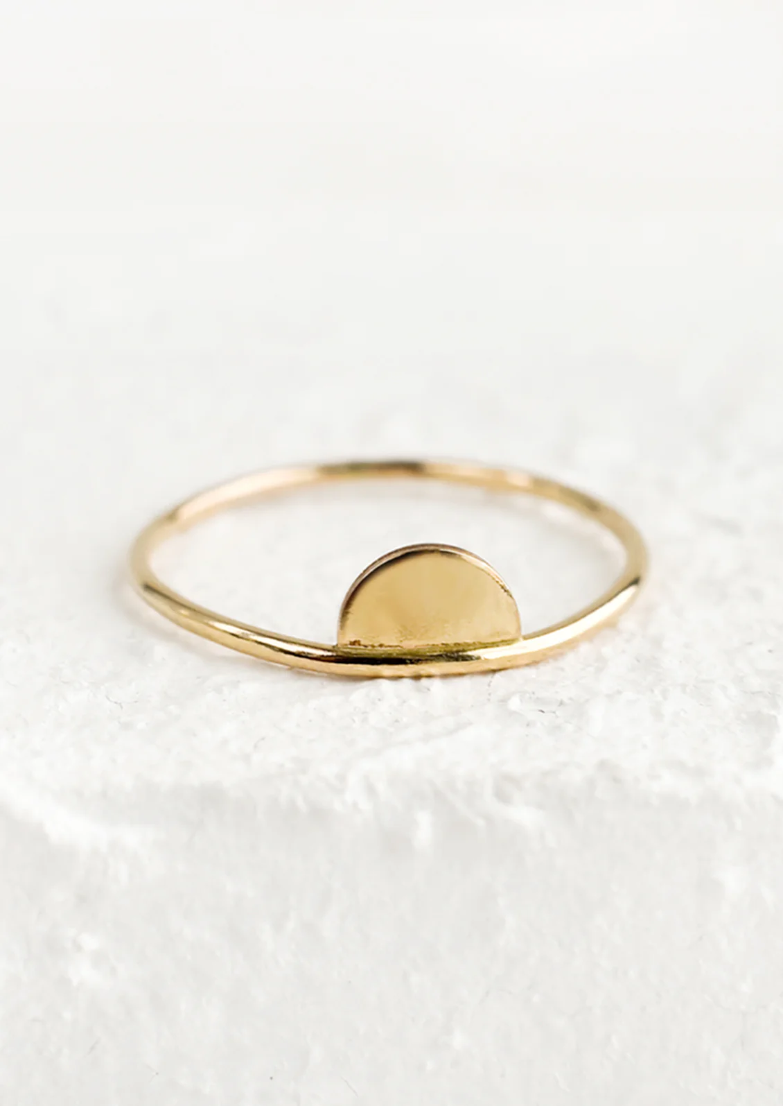 Half Moon Stacking Ring