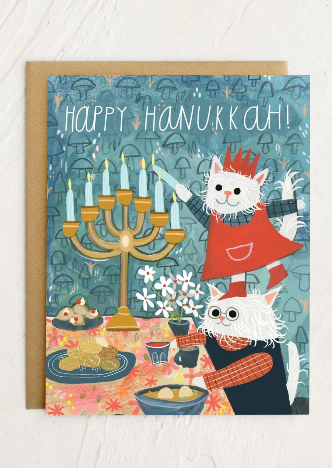 Hanukkah Cats Card