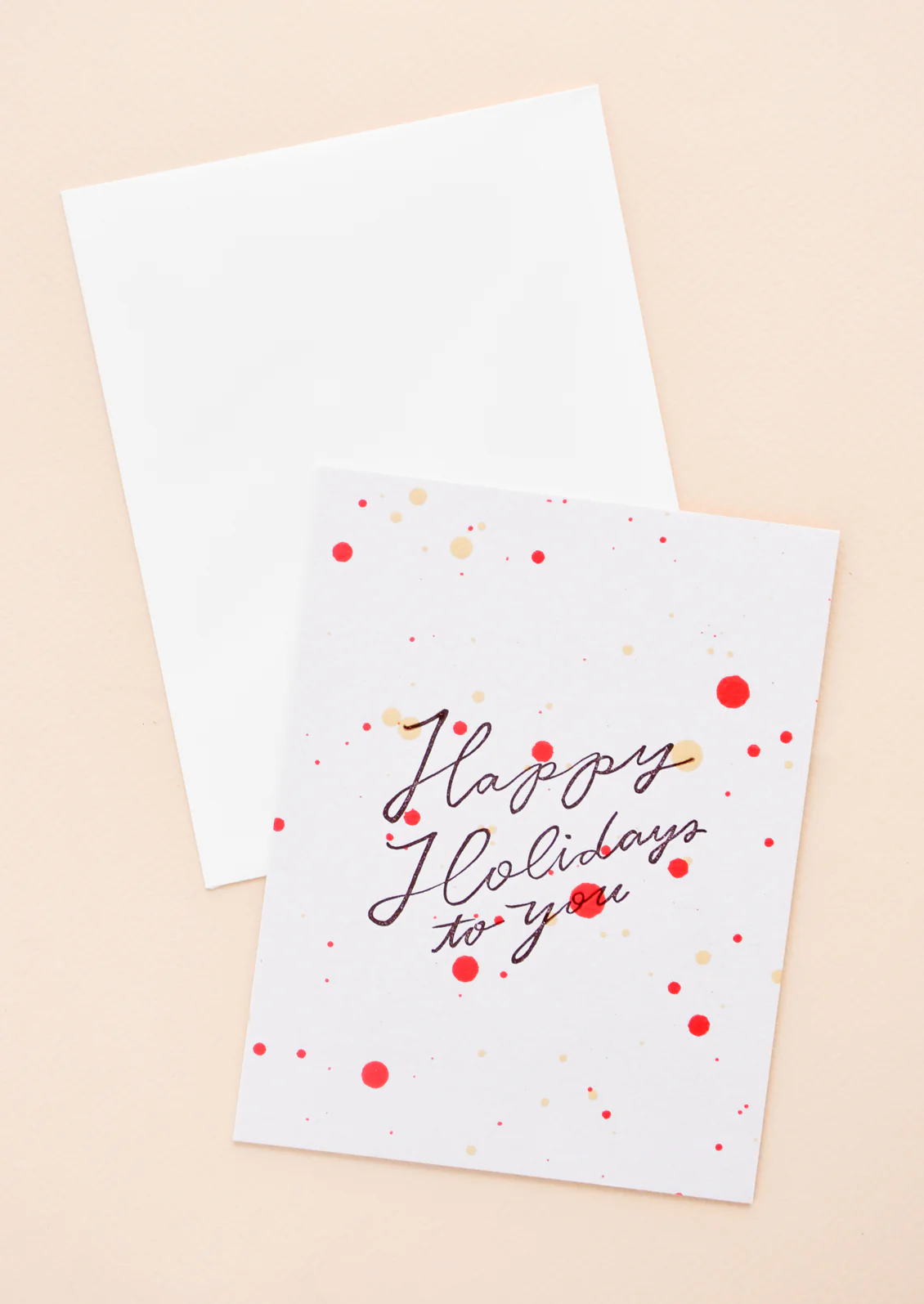 Happy Holidays Splatter Card