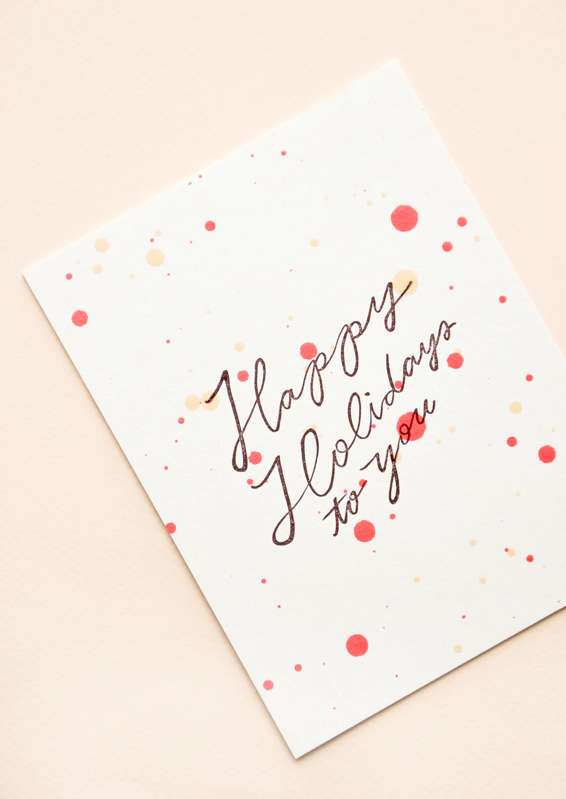 Happy Holidays Splatter Card - Image 2